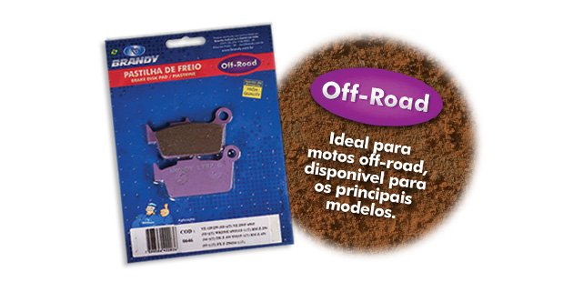 Pastilha de Freio linha Off Road